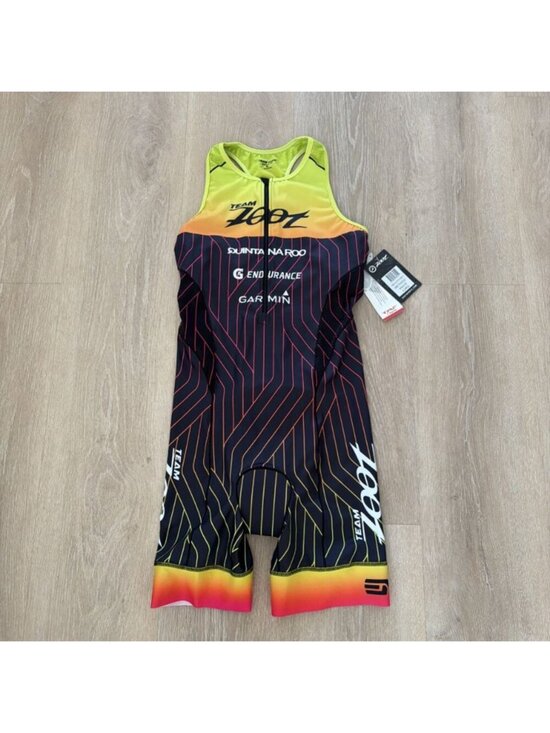 Zoot Sports Pants - Team Zoot Women's Tri Suit Multicolor Racing As One Sleeveless Size XL (Y4)